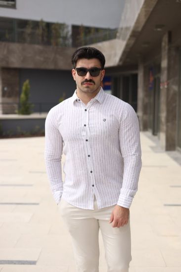 Erkek çizgi Desenli Gömlek resmi
